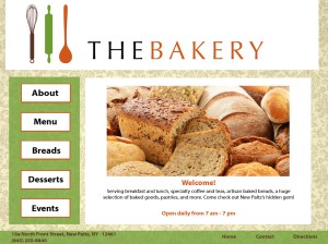 The Bakery homepage