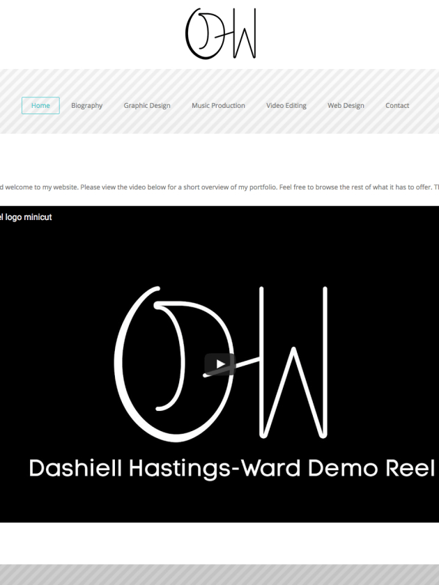 Dashiell Hastings-Ward 2017 WordPress, CSS & HTML